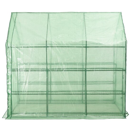 Inloopkas met 12 schappen 143x214x196 cm staal