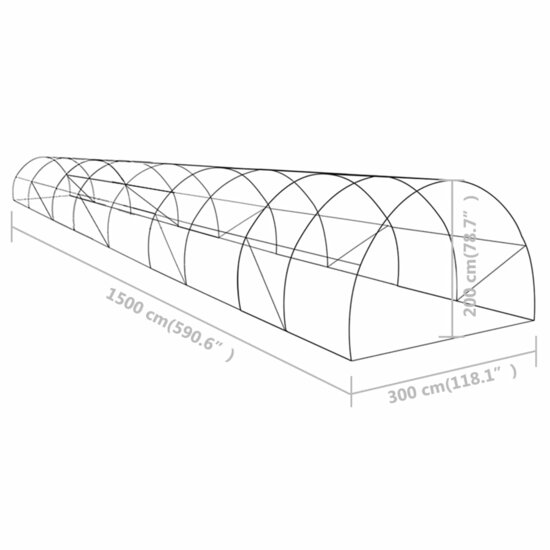 Kas 45 m&sup2; 15x3x2 m
