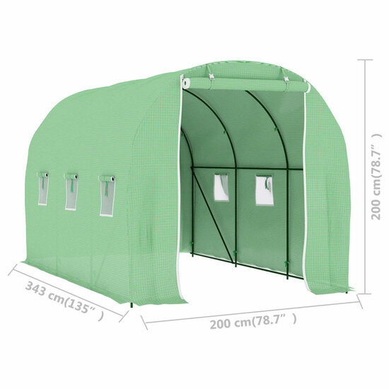 Kas 6,86 M&sup2; 3,43X2X2 M 343 x 200 x 200 cm