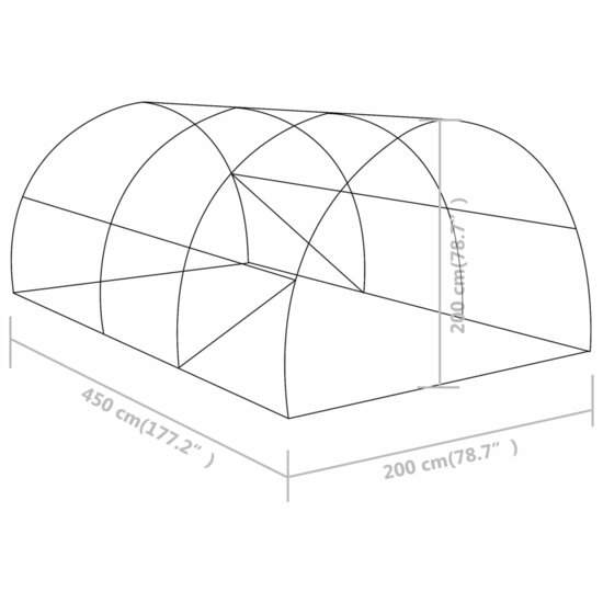 Kas 9 M&sup2; 4,5X2X2 M 450 x 200 x 200 cm