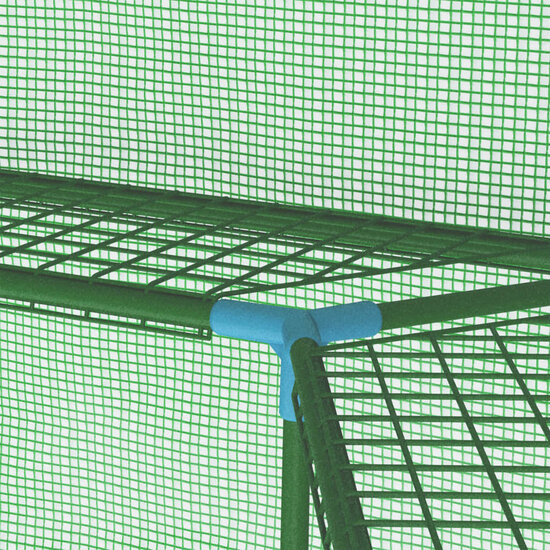 Tuinkas Met Schappen 227X223 Cm Staal