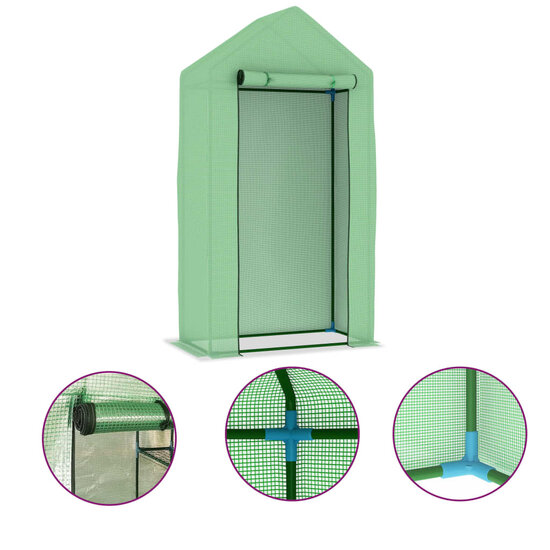 Kas met stalen frame 0,5 m&sup2; 1x0,5x1,9 m