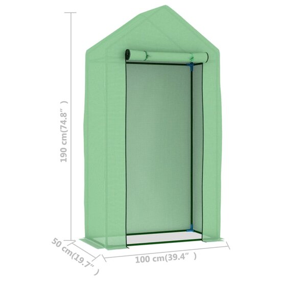 Kas met stalen frame 0,5 m&sup2; 1x0,5x1,9 m