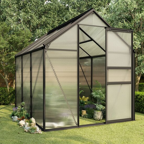 Tuinkas 3,61 M&sup3; Aluminium Antracietkleurig 3.61 m&sup2;