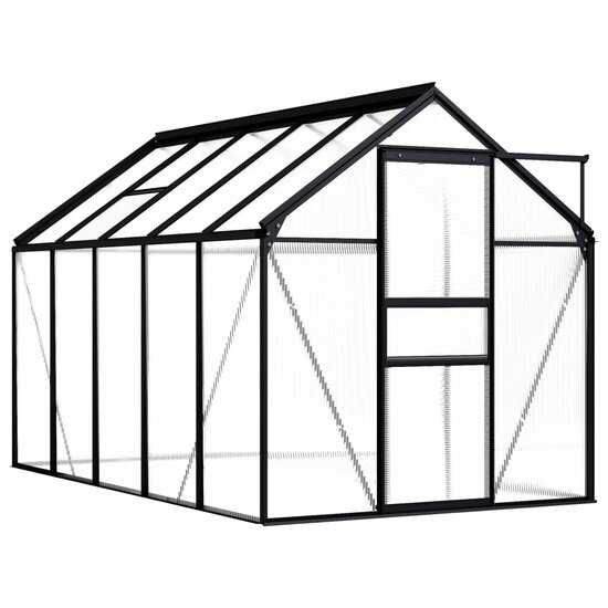 Tuinkas 5,89 M&sup3; Aluminium Antracietkleurig 5.89 m&sup2;