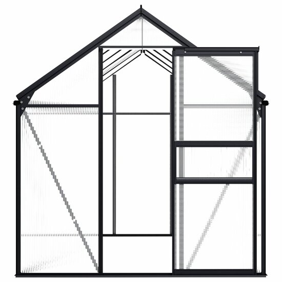 Tuinkas 5,89 M&sup3; Aluminium Antracietkleurig 5.89 m&sup2;