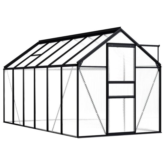Tuinkas 7,03 m&sup3; aluminium antracietkleurig