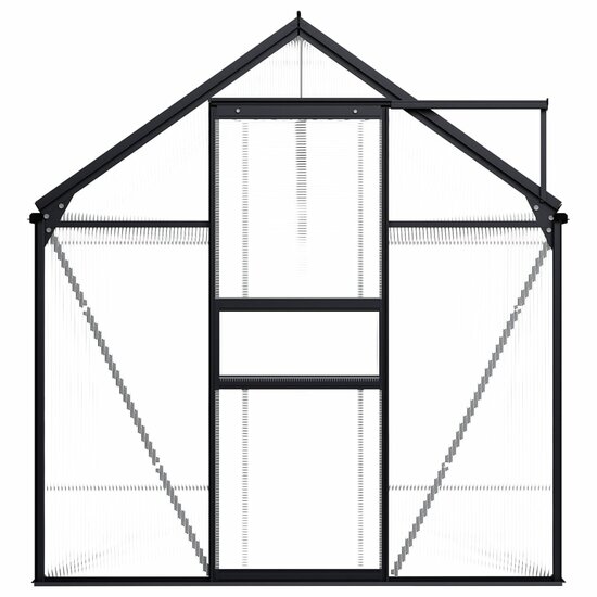Tuinkas 7,03 m&sup3; aluminium antracietkleurig