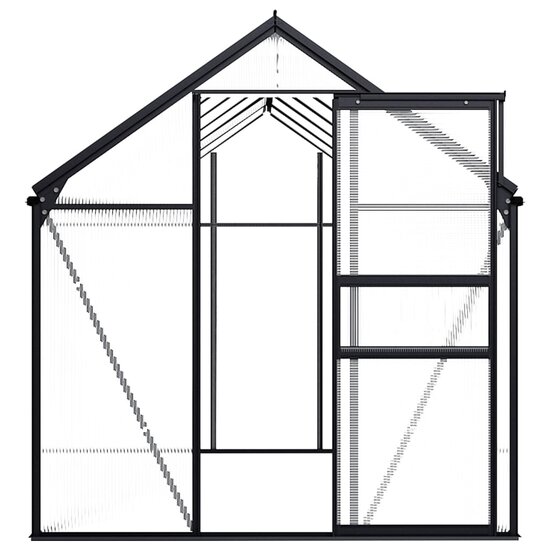 Tuinkas 7,03 m&sup3; aluminium antracietkleurig