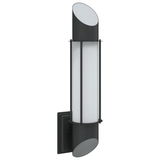 Buitenwandlamp Roestvrij Staal 1 Zwart