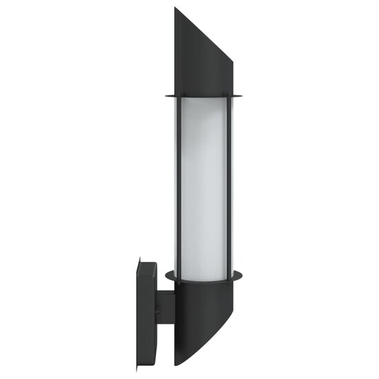 Buitenwandlamp Roestvrij Staal 1 Zwart