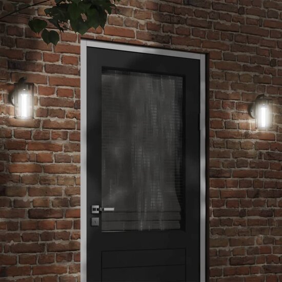 Buitenwandlamp Roestvrij Staal Zwart 1