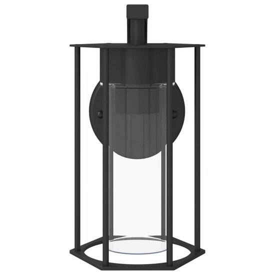 Buitenwandlamp Roestvrij Staal Zwart 1