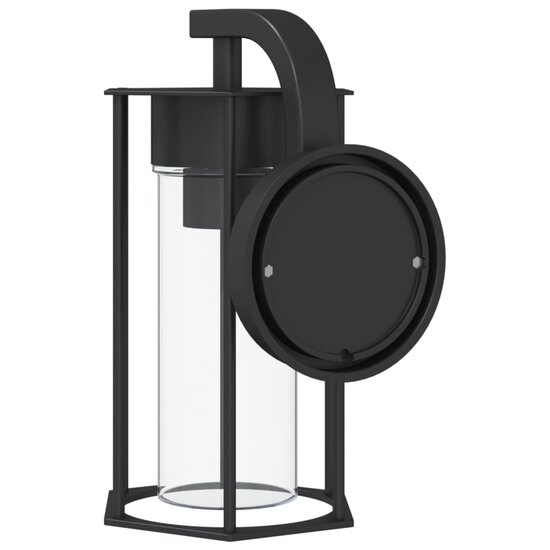 Buitenwandlamp Roestvrij Staal Zwart 1