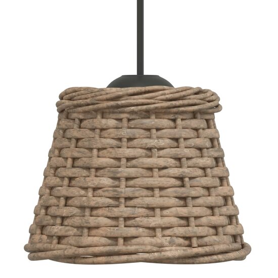 Plafondlampenkap &Oslash;15x12 cm wicker bruin