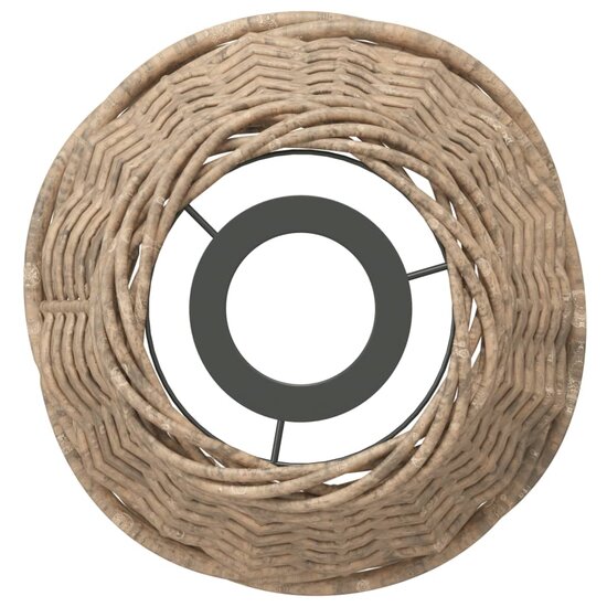 Plafondlampenkap &Oslash;15x12 cm wicker bruin