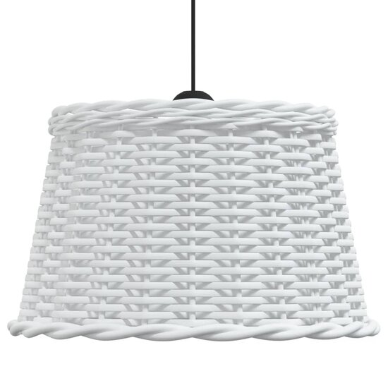 Plafondlampenkap &Oslash;45x28 cm wicker wit