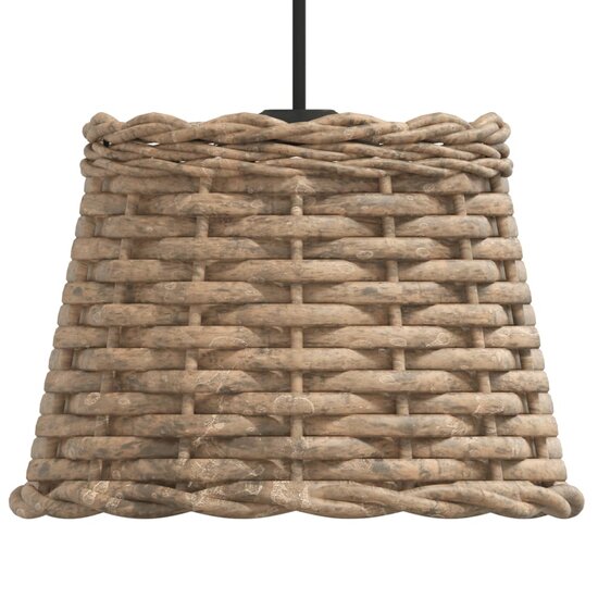 Plafondlampenkap &Oslash;20x15 cm wicker bruin