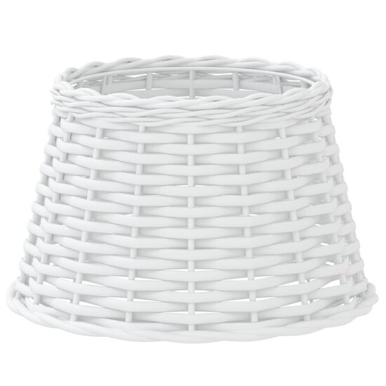 Lampenkap &Oslash;38x23 cm wicker wit