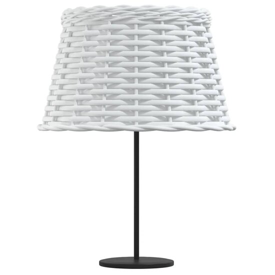 Lampenkap &Oslash;38x23 cm wicker wit