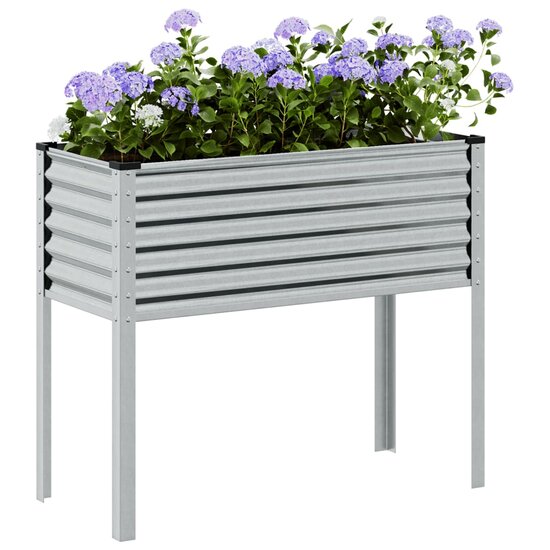 Plantenbank 100x41x90 cm gegalvaniseerd staal