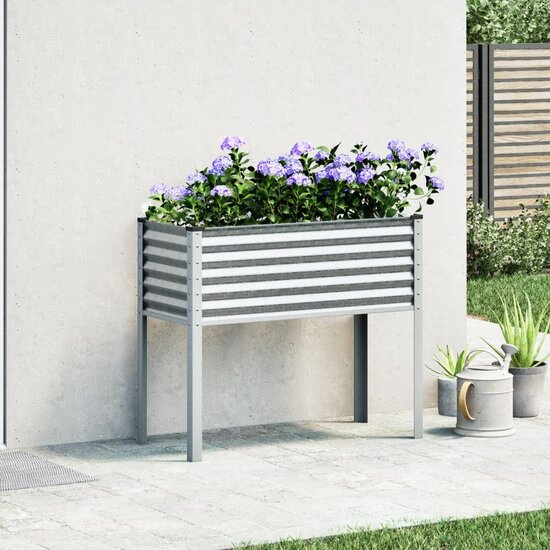 Plantenbank 100x41x90 cm gegalvaniseerd staal