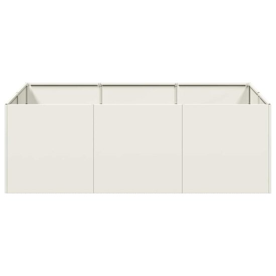 Plantenbak 120x80x40 cm staal wit