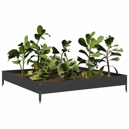Plantenbak verhoogd 100x100x18,5 cm staal