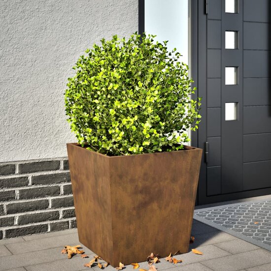 Plantenbak 50x50x50 cm weervast staal