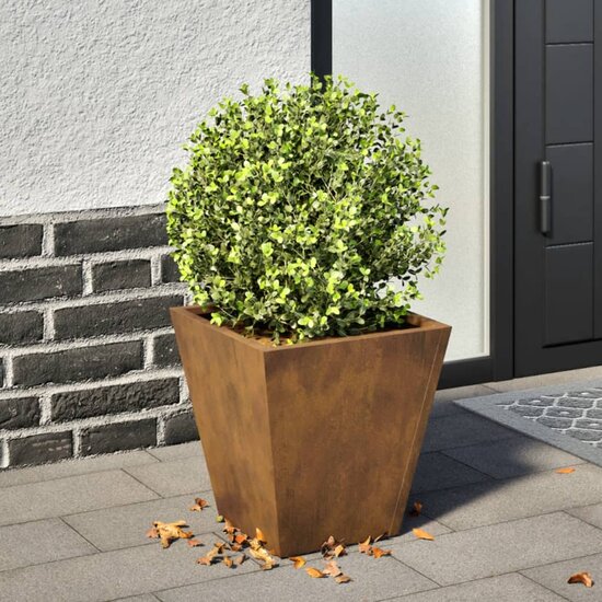 Plantenbak 30x30x30 cm weervast staal