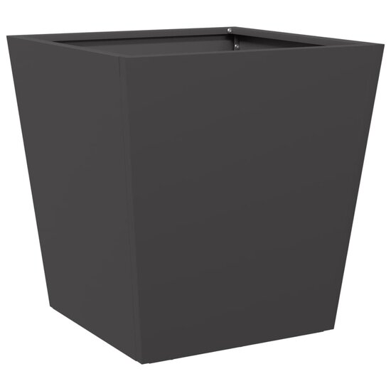 Plantenbak 40x40x40 cm staal zwart