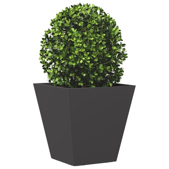 Plantenbak 30x30x30 cm staal zwart