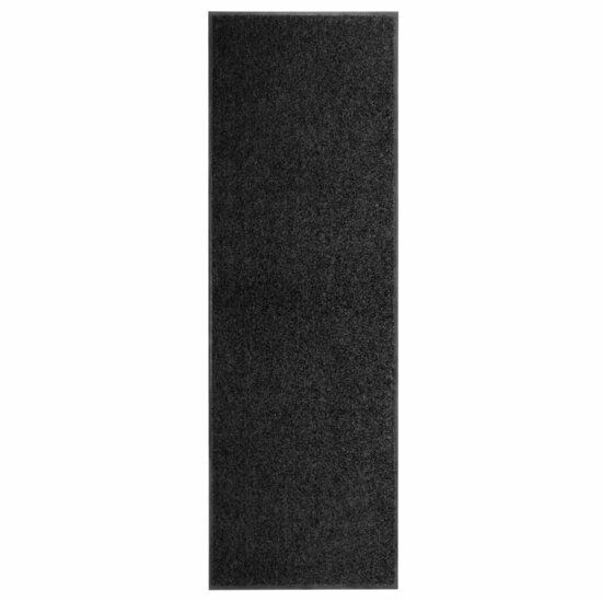 Deurmat wasbaar 60x180 cm zwart