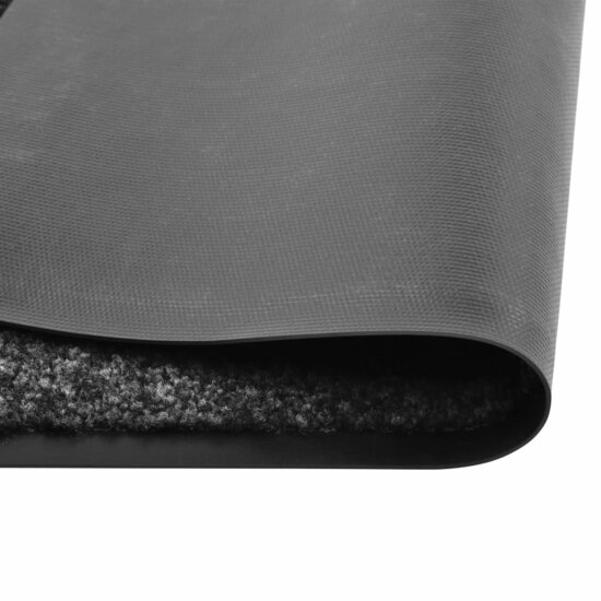 Deurmat wasbaar 60x180 cm zwart