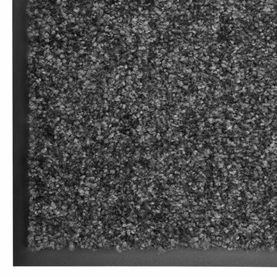 Deurmat wasbaar 90x120 cm antraciet
