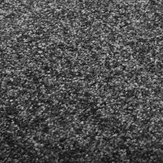 Deurmat wasbaar 90x120 cm antraciet