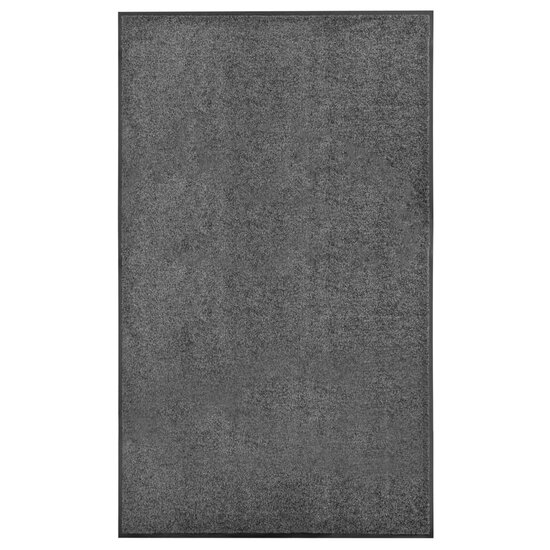 Deurmat wasbaar 90x150 cm antraciet