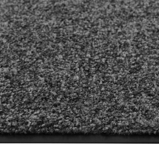Deurmat wasbaar 90x150 cm antraciet
