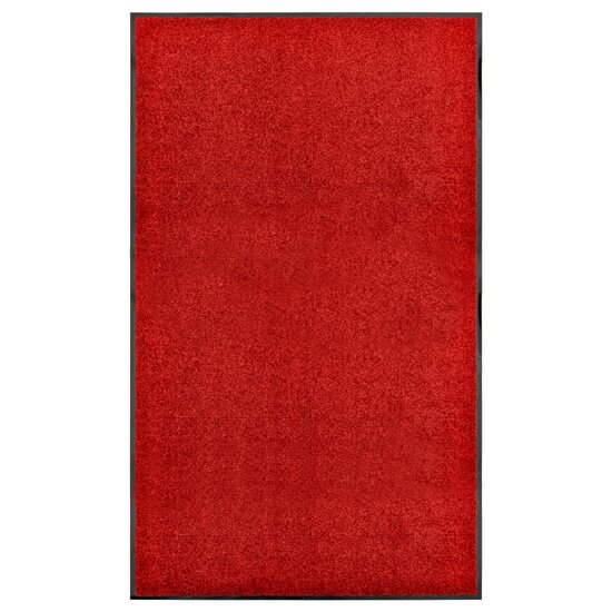 Deurmat wasbaar 90x150 cm rood