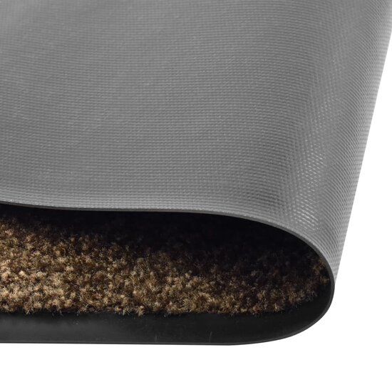 Deurmat wasbaar 120x180 cm bruin