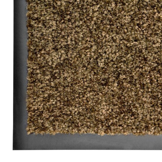 Deurmat wasbaar 120x180 cm bruin