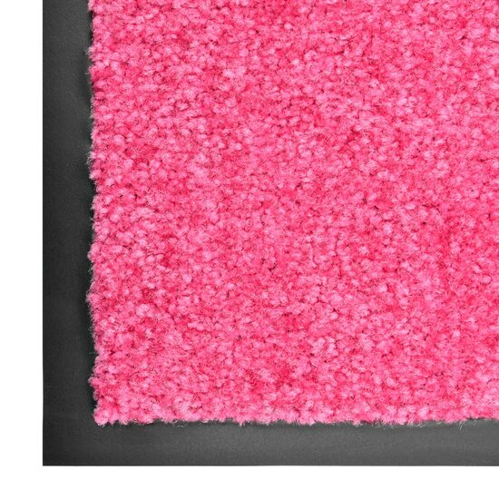 Deurmat wasbaar 40x60 cm roze