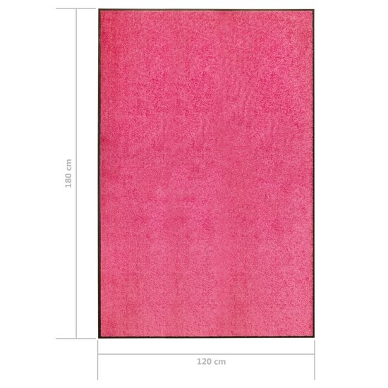 Deurmat wasbaar 120x180 cm roze