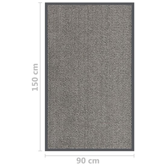 Deurmat getuft 90x150 cm lichtbruin