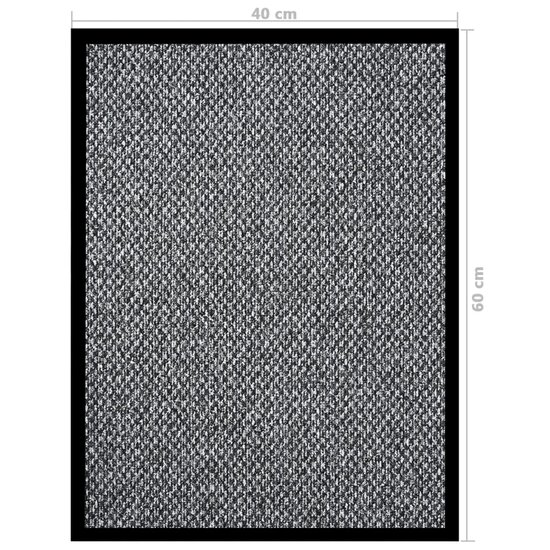Deurmat 40x60 cm grijs