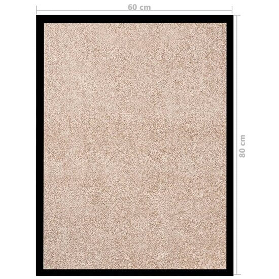 Deurmat 60x80 cm beige