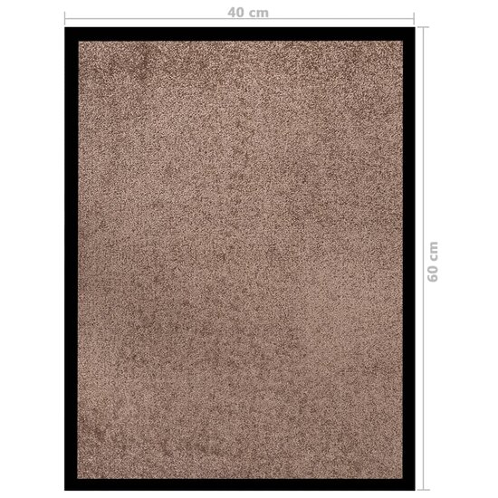 Deurmat 40x60 cm bruin