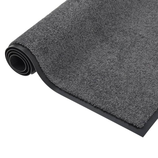 Deurmat 40x60 cm antracietkleurig
