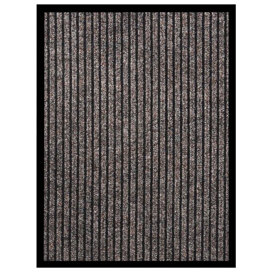 Deurmat 40x60 cm gestreept beige