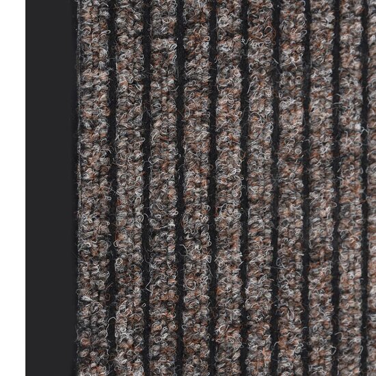 Deurmat 40x60 cm gestreept beige